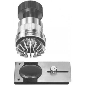 BERGEON 6400 Universal brass tool to remove round or shape glasses, from Ø 10 to 45 mm, with 1 standard plate, 0.70 mm thickness