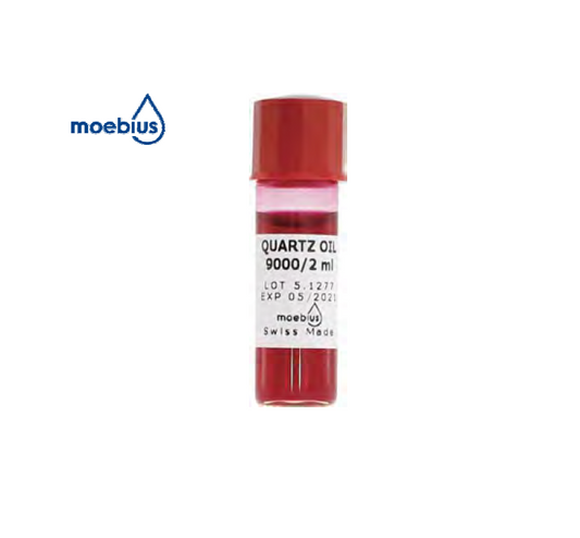MOEBIUS® 9000 Quartz Oil 2 ml
Universal synthetic lubricant for quartz analogue watches. Suitable for plastic
like polyacetal (Delrin®), polyamides, polycarbonates.
Very adherent and doesn’t spread out in normal use conditions.
Red Colour