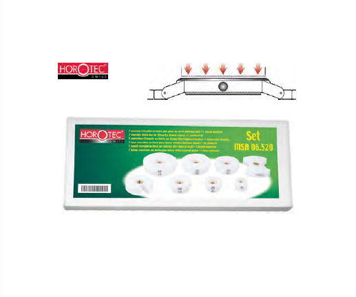 HOROTEC® Die Assortment, 8 Delrin® Screw-on Reversible Dies, Flat Crystals