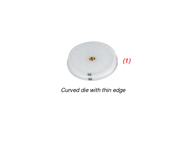 HOROTEC® Die Assortment, 5 Delrin® Screw-on Reversible Dies, Large Crystals with Tension Ring