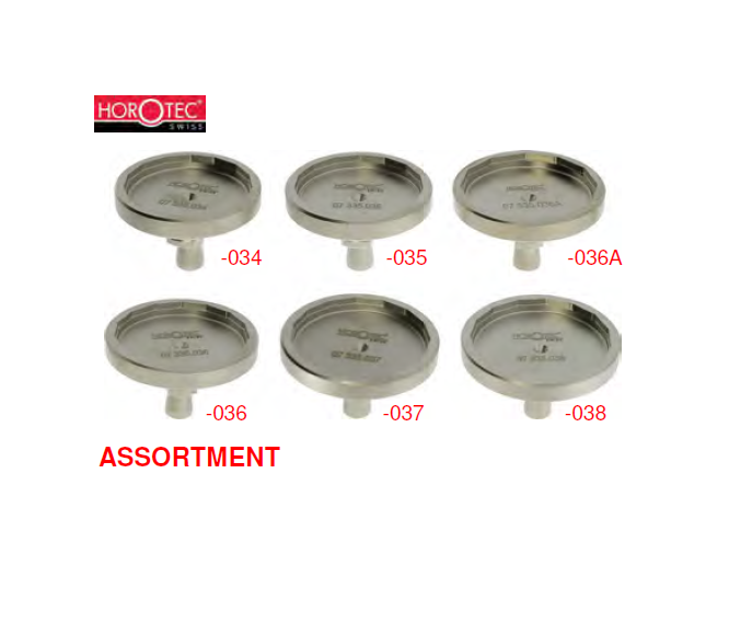 HOROTEC® Die Assortment, 6 Steel Dies Screw-on Case Back, BR Type