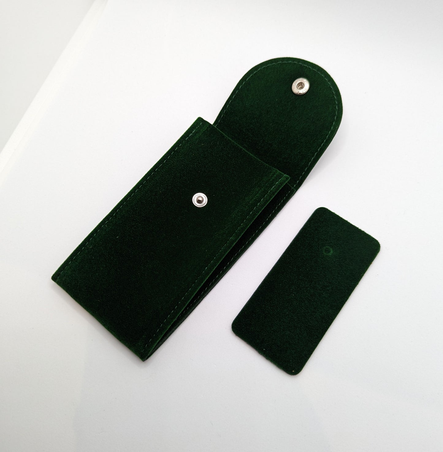 Watch Travel Pouch, Green Felt