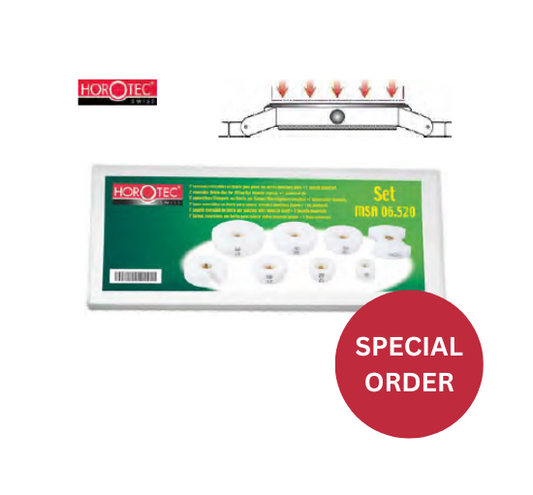 HOROTEC® Die Assortment, 8 Delrin® Screw-on Reversible Dies, Flat Crystals