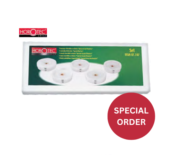 HOROTEC® Die Assortment, 5 Delrin® Screw-on Reversable Dies, Special Large Diameter