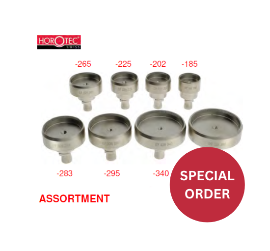 HOROTEC® Die Assortment, 8 Steel Dies Screw-on Case Back, RLX Type