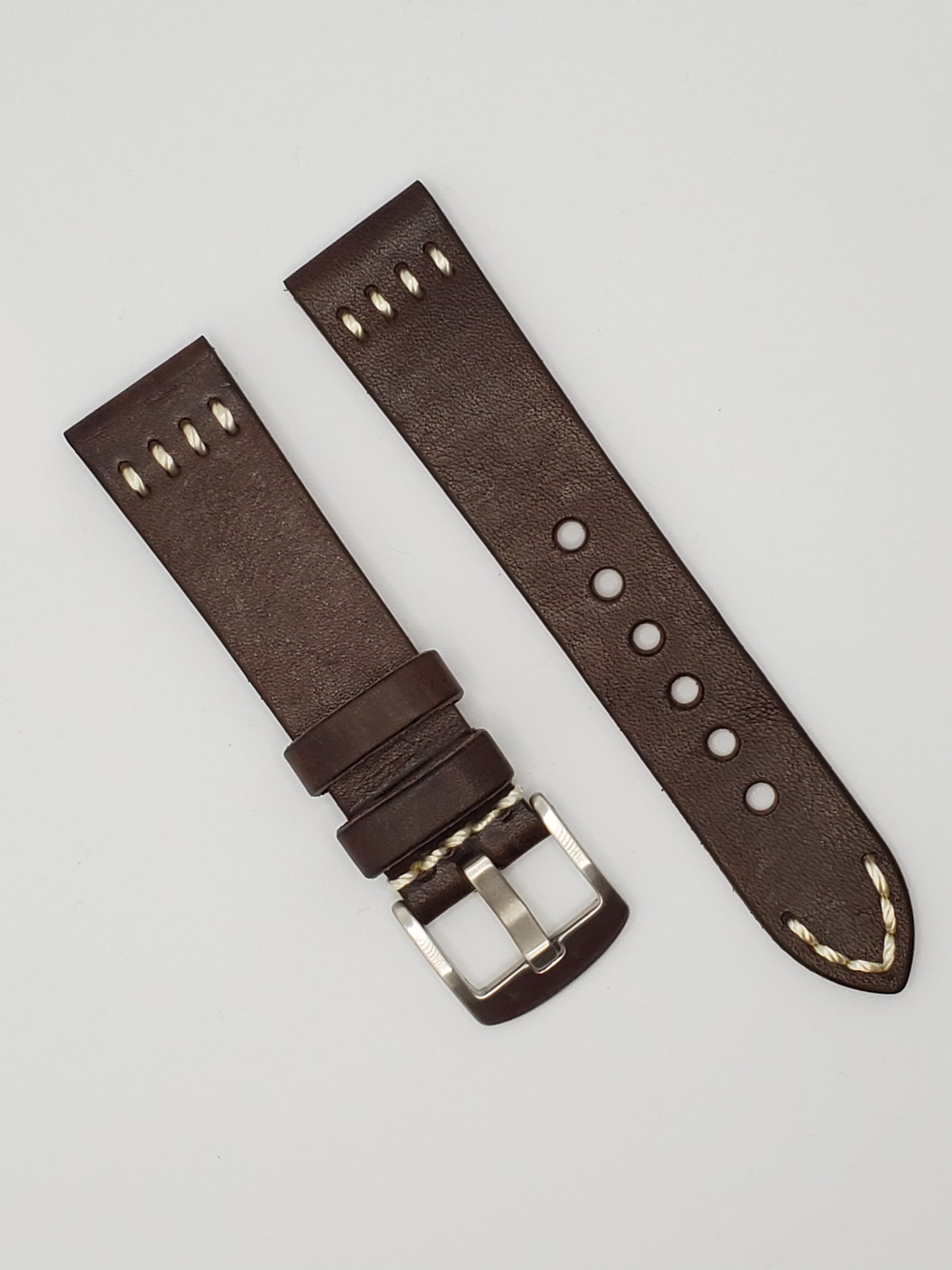 Vintage Leather Strap with Steel Buckle (avail. Black, Brown, Light Brown)