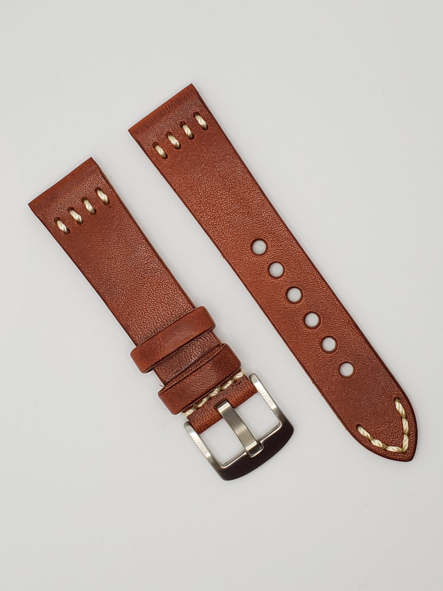 Vintage Leather Strap with Steel Buckle (avail. Black, Brown, Light Brown)