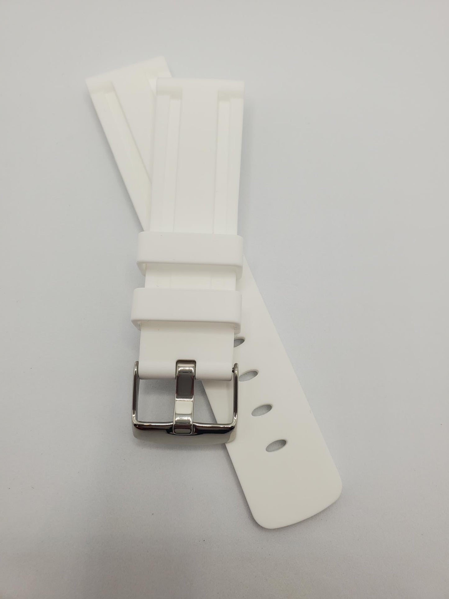 Silicone Strap with Steel Buckle (Avail. Red, Orange, White, Blue, and Black)