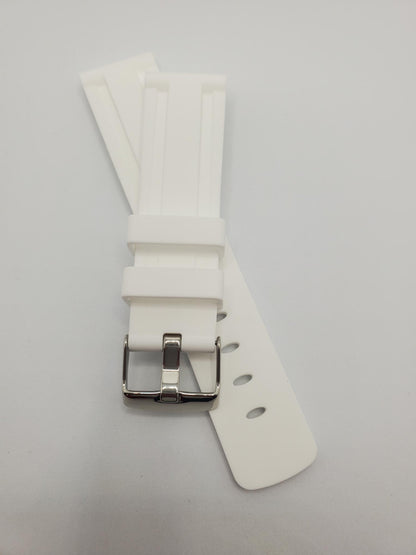 Silicone Strap with Steel Buckle (Avail. Red, Orange, White, Blue, and Black)