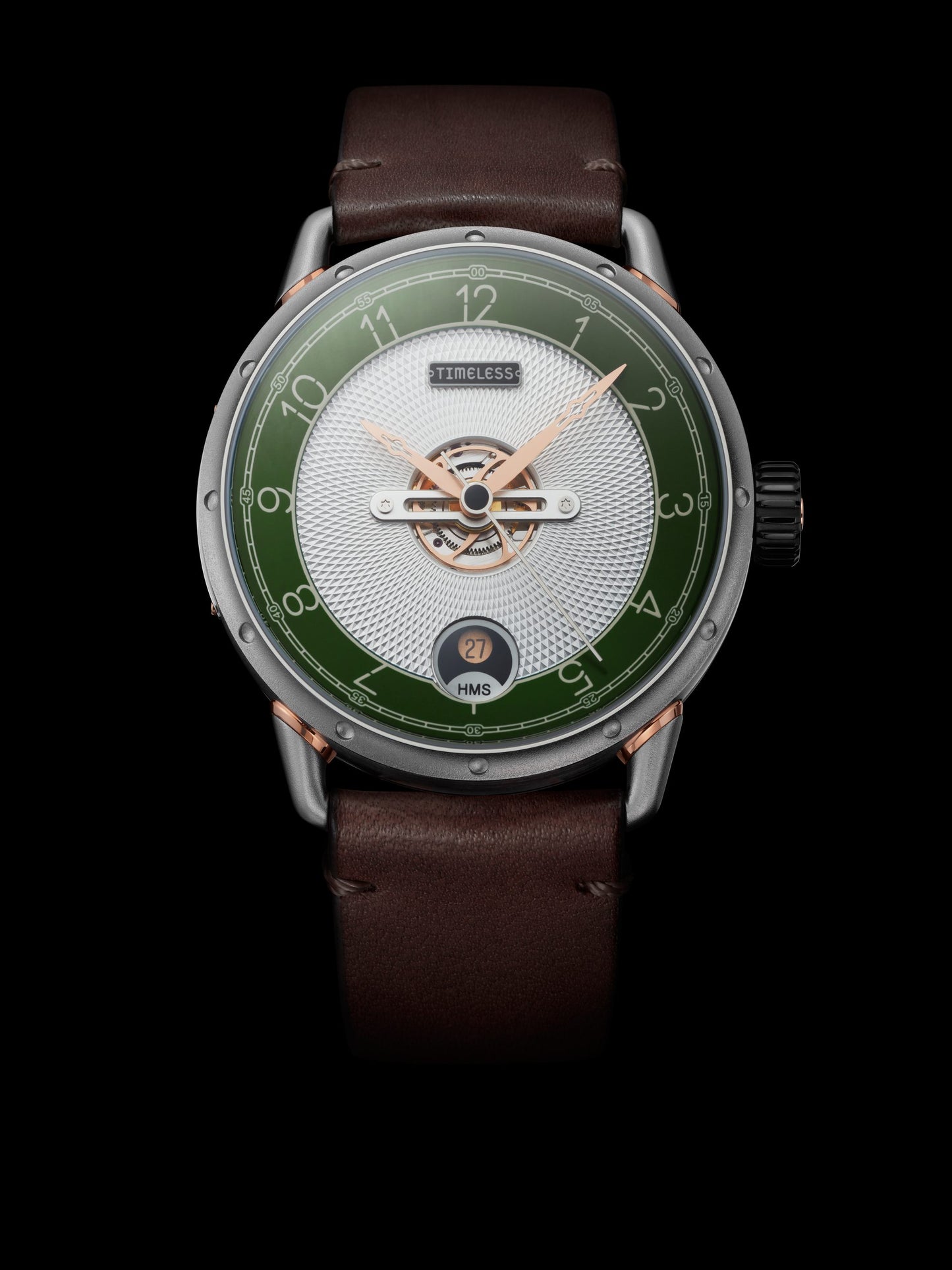 Timeless Watch Ref: HMS003-GR-W-BR