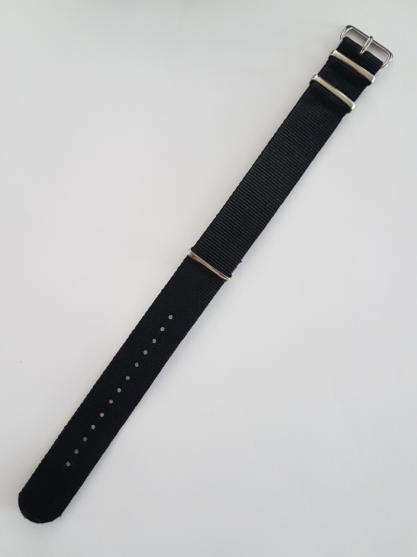 Black Nato Style Watch Band - Watch Off The Cuff