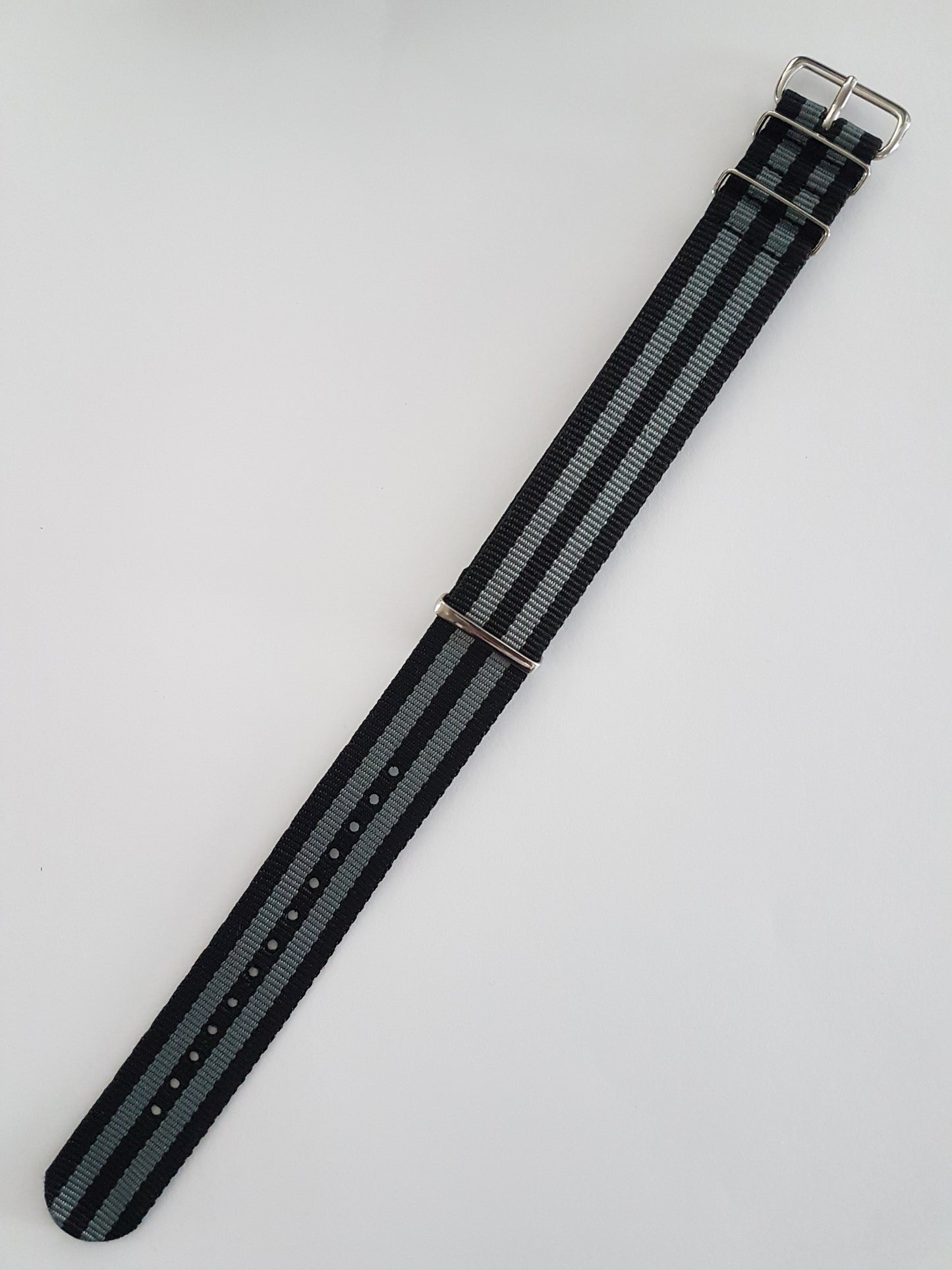 Gray Stripes Nato Watch Band - Watch Off The Cuff