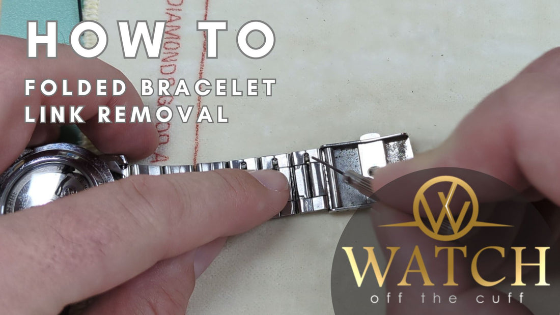 How to: Folded Metal Bracelet Link Removal