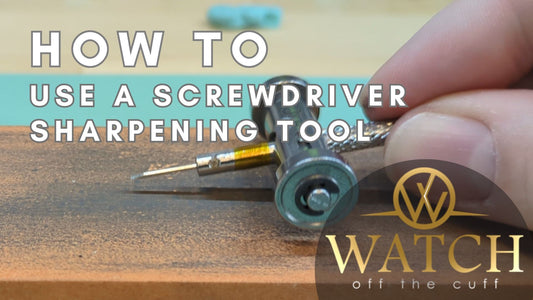 How to: Use a Watchmakers Screwdriver Sharpening Tool, Horotec MSA01.500