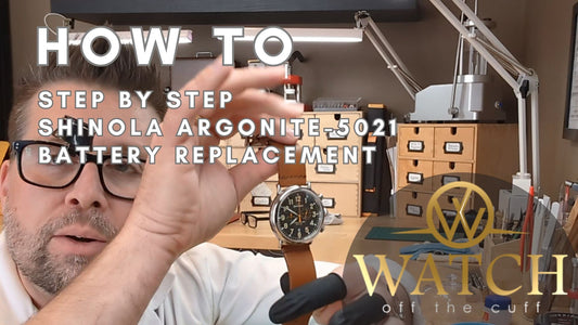 How to: Shinola Argonite-5021 Battery Change