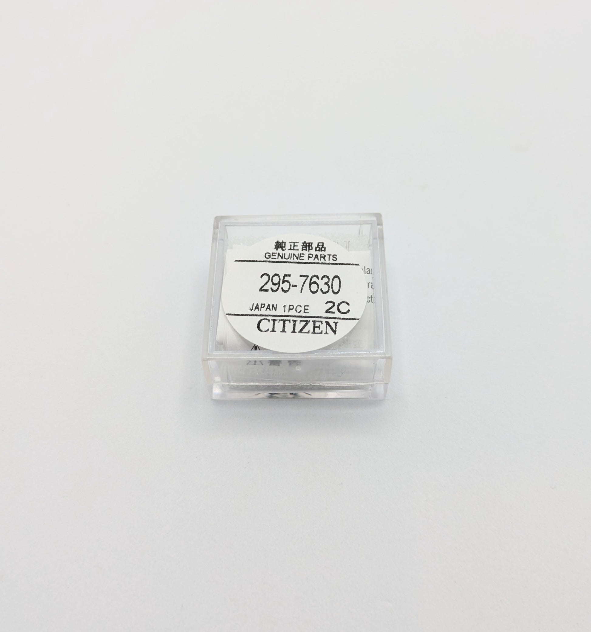 295.763

Capacitor for CITIZEN watch movements: J015M J165M