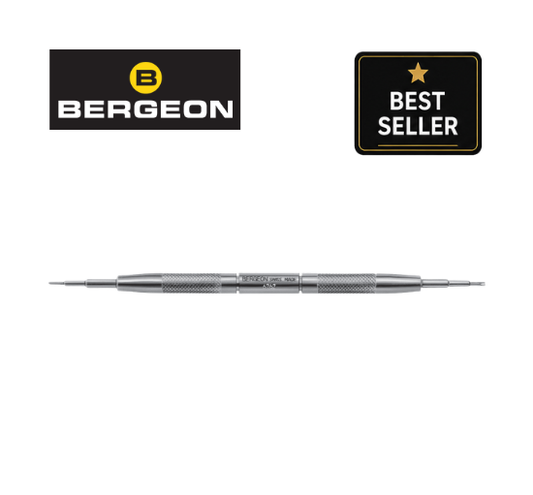 BERGEON 6767-F Spring Bar Tool, Dual Tip, 1.2 mm Fork End, Ø 0.8 mm Round End