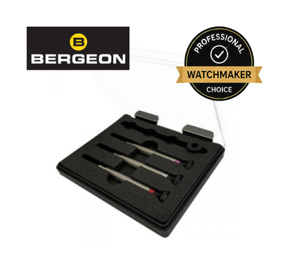 BERGEON 7965-MTX Assortment 3 Bracelet Screwdrivers in Box