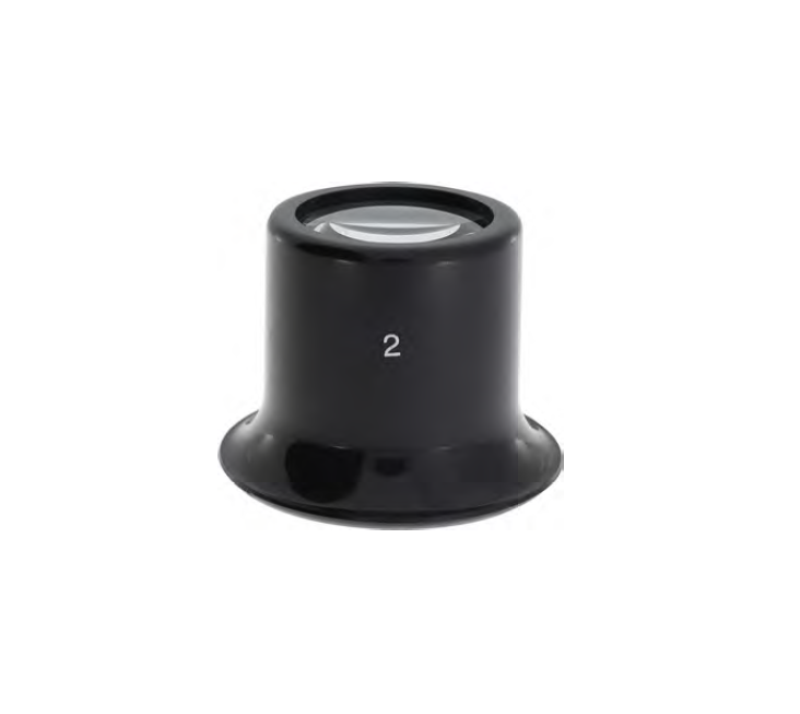 MSA00.009-x CLASSIC LOUPE, BLACK PLASTIC, LENS Ø 23.5 mm&nbsp;