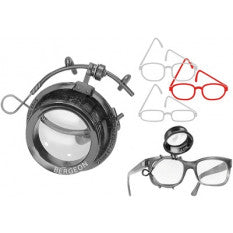 ARY Loupe with Clip for Glasses, RIGHT Eye, Ø 25 mm Lens