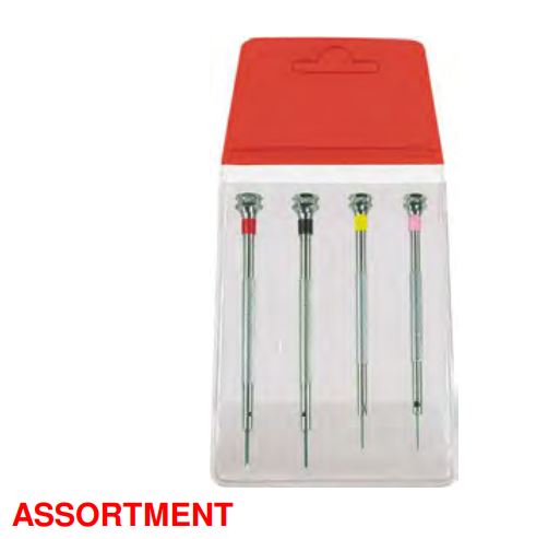 HOROTEC® Classic Screwdriver Set with 4 Screwdrivers in Plastic Pouch