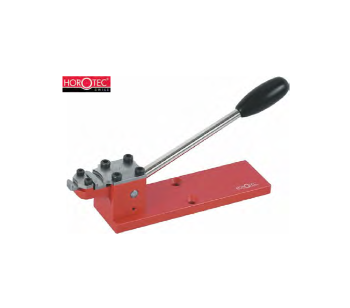 MSA10.311 SPRING BAR BENDING TOOL  Tool with lever of 110 mm allowing to easily bend some of the most thickest steel spring bars. Equipped with 2 spring bar rooms to give wished bending according to length, without damaging the spring bar.