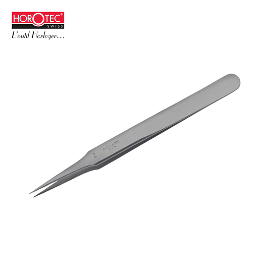 HOROTEC® Antimagnetic Steel 904L Tweezer with Fine and Flat Tips, No.2