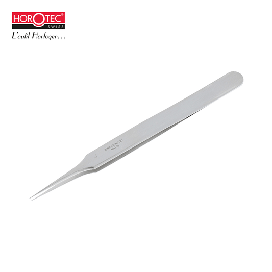 MSA12.302-4 HOROTEC® TWEEZERS WITH LONG AND FINE TIPS FOR HAIRSPRINGS, No. 4 / ANTIMAGNETIC STEEL 904L / L110 mm