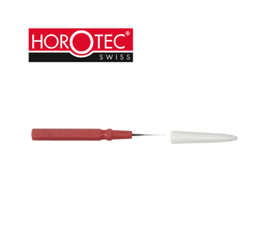 MSA17.102-A HOROTEC® SIMPLE OILER WITH PLASTIC HANDLE Ø 5 mm, RED / FINE NEEDLE / L70 mm