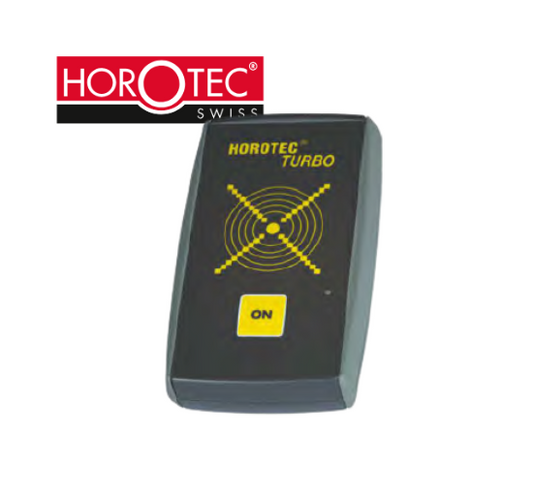 Horotec Turbo MSA19.107 black device with yellow target markings and yellow ON button