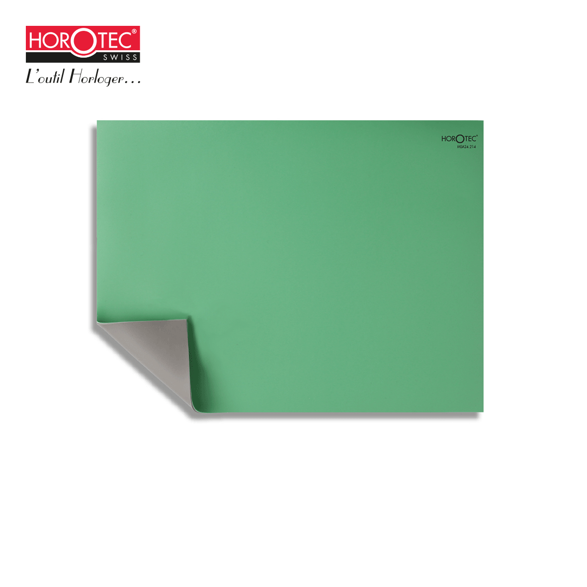 MSA24.214 HOROTEC® GREEN BENCH MAT ANTI-SLIP SOFT, 32 x24 cm / THICKNESS 2.00 mm / WRAPPER 1 PIECE