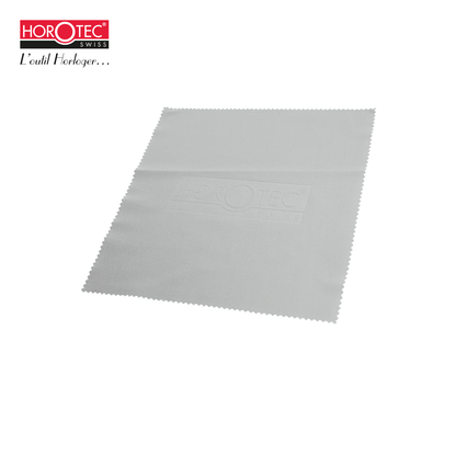 MSA26.137 HOROTEC® MICROFIBRE POLISHING CLOTH WITH ZIGZAG CUTTING, GREY / 15 x 15 cm / GRAMMAGE 300 g/m2