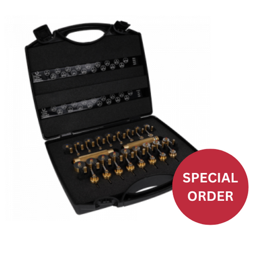 BERGEON 5356 Set of 17 Mainspring Winders, Right and Left Hand Mainsprings