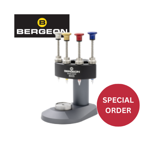 BERGEON 8935 4-pin Watch Hand Setter, Anodized Aluminum Frame