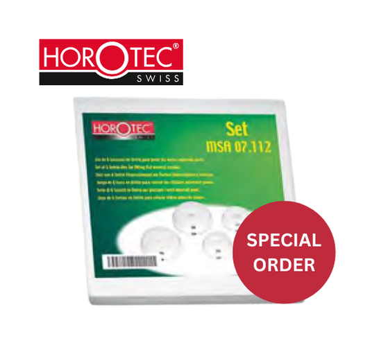 HOROTEC® Die Assortment, 6 Delrin® Snap-on Reversable Dies, for Flat Mineral Crystals