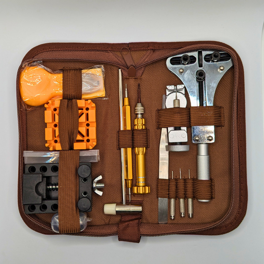 Watchmaking Repair Kit, 149 Pieces in Travel Case
