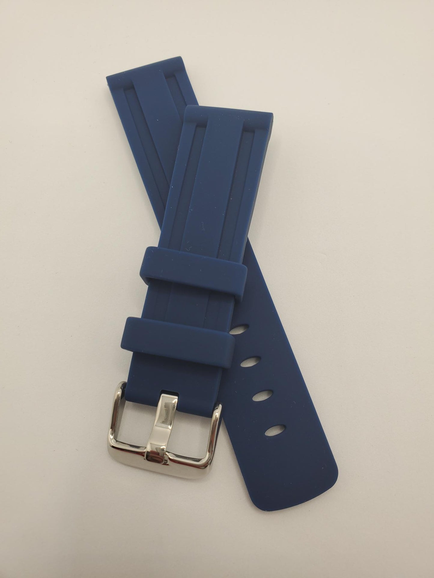 Silicone Strap with Steel Buckle (Avail. Red, Orange, White, Blue, and Black)