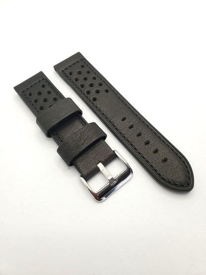 Calf Leather Rally with Steel Buckle (Avail. Black and Brown)