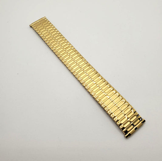 Gold Tone Metal Expansion Watch Band